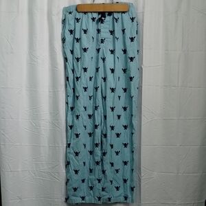 Disney Parks Blue And White Stripe Stitch Pajama Pants